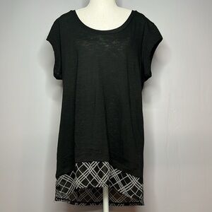 BOXERCRAFT BLACK PAJAMA TOP WOMENS Size 2X